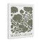 Stupell Industries Moss Green Floral Gallery Canvas By Lettered and Lined